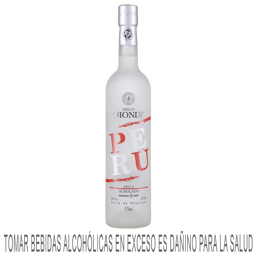 Pisco BIONDI Acholado Botella 700ml