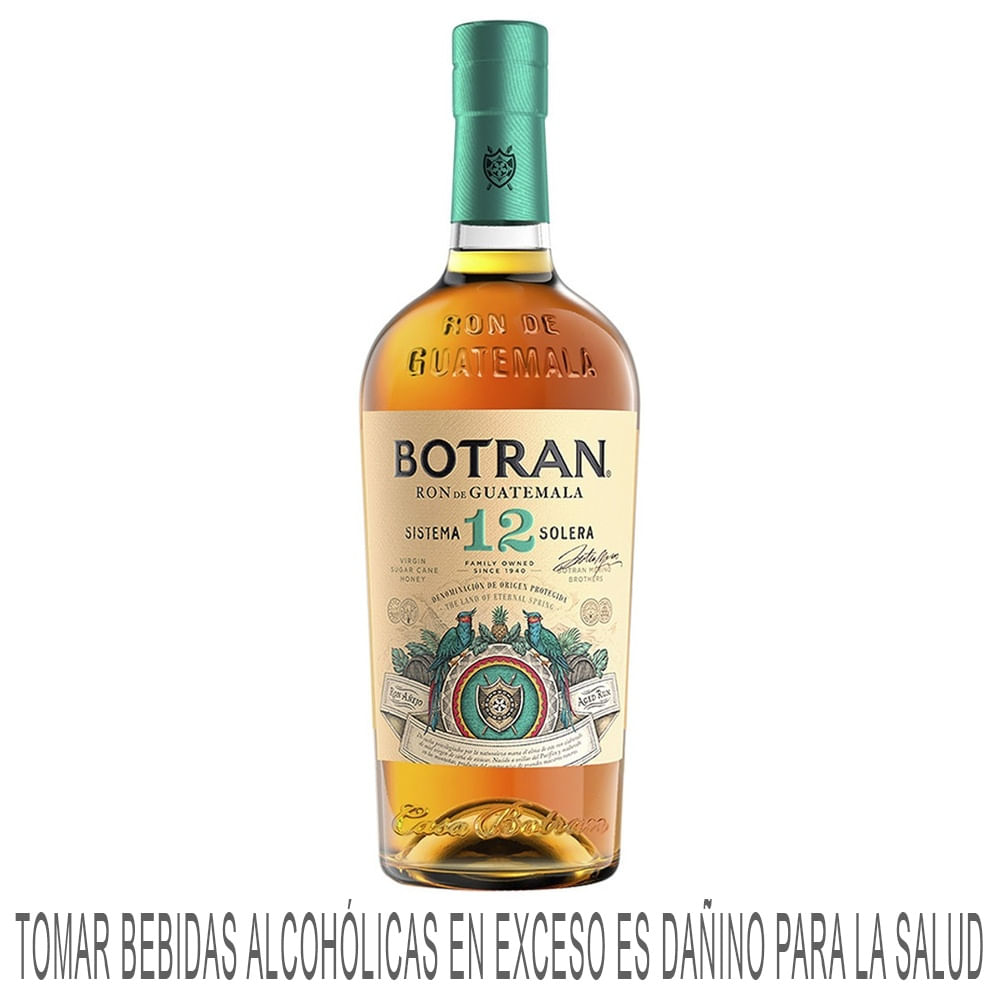Ron BOTRAN Añejo 12 Solera Botella 750ml