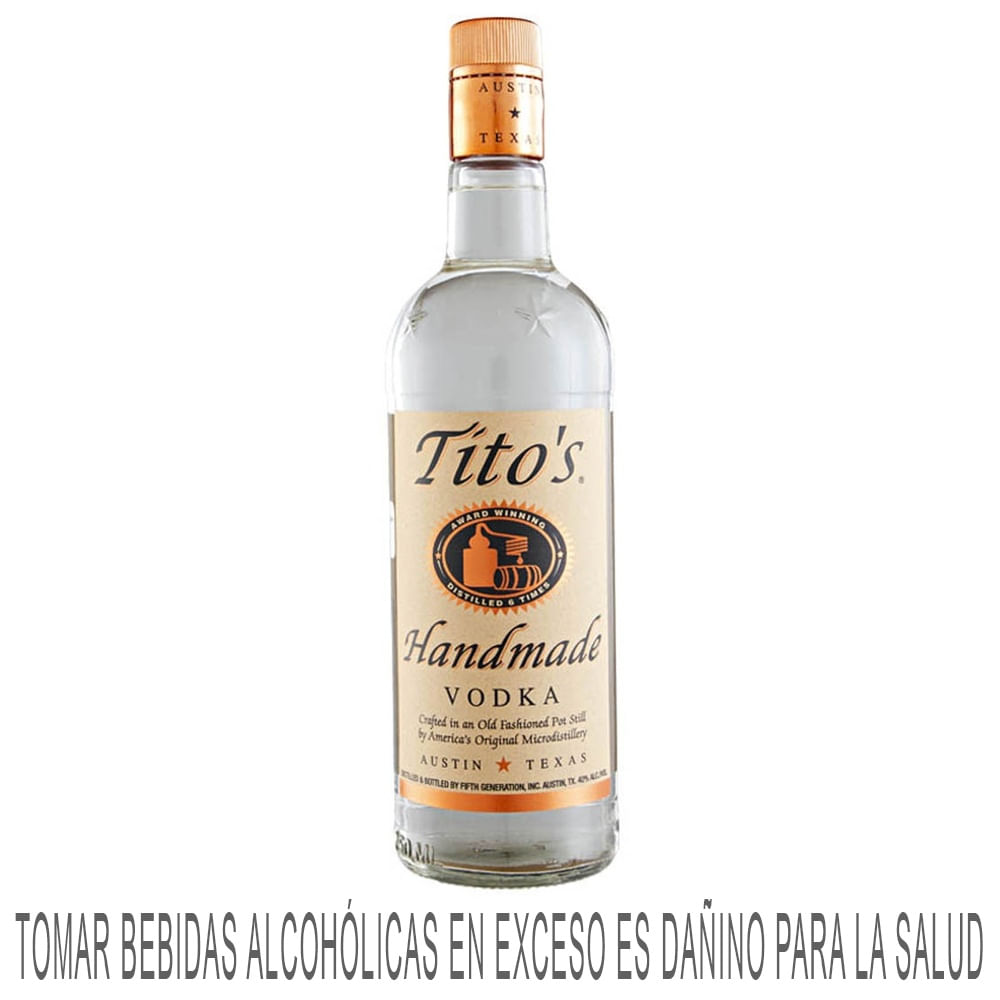 Vodka TITO'S Handmade Botella 750ml