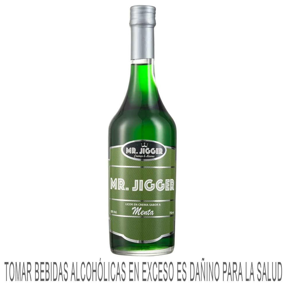 Licor MR JIGGER Menta Botella 750ml