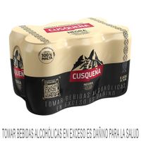 Cerveza CUSQUEÑA Negra Lata 355ml 6 Pack
