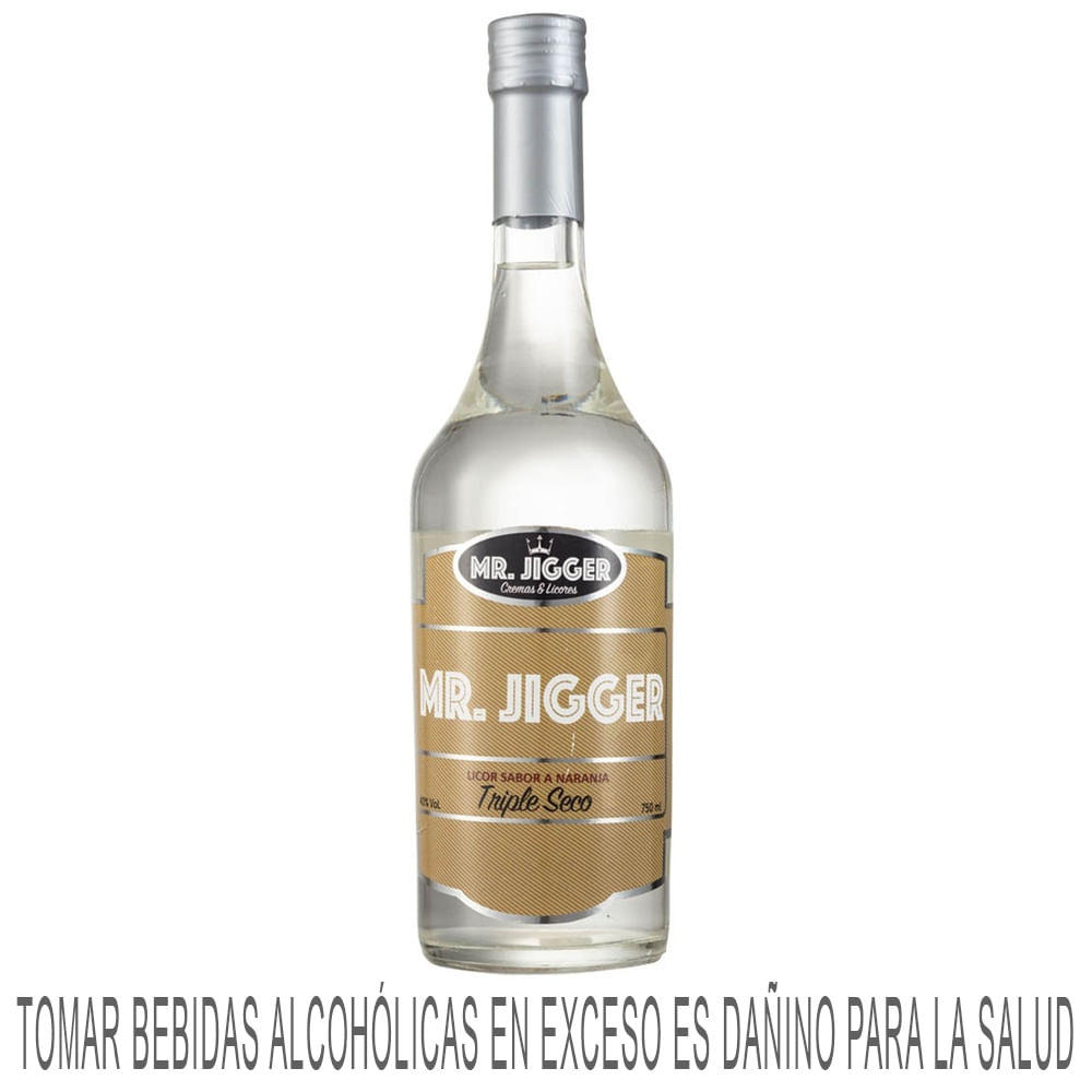 Licor MR JIGGER Triple Sec Botella 750ml
