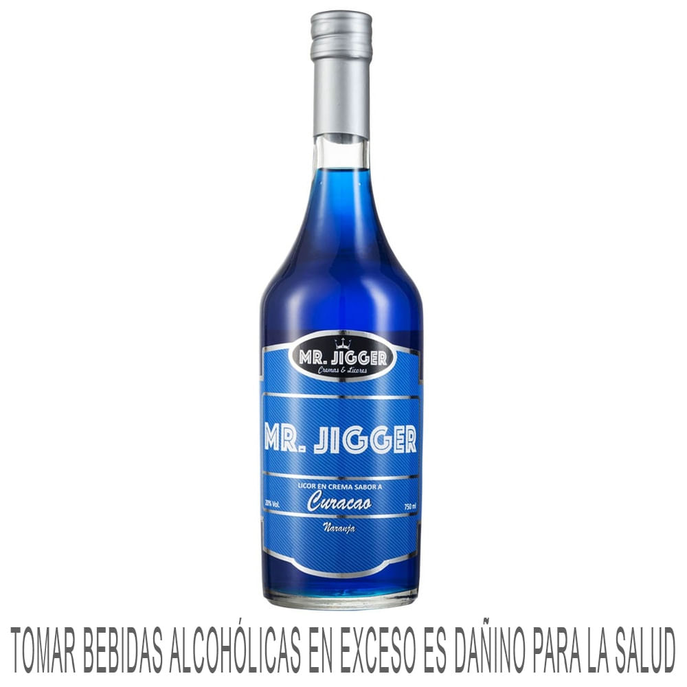 Licor MR JIGGER Curacao Botella 750ml