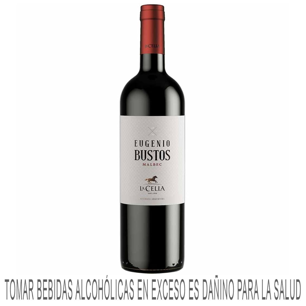 Vino Tinto Malbec LA CELIA Eugenio Bustos Botella 750ml