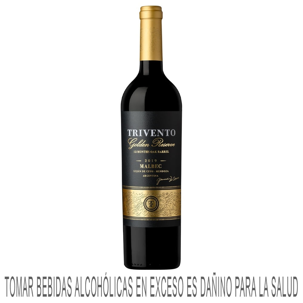 Vino Tinto TRIVENTO Golden Reserve Malbec Botella 750ml