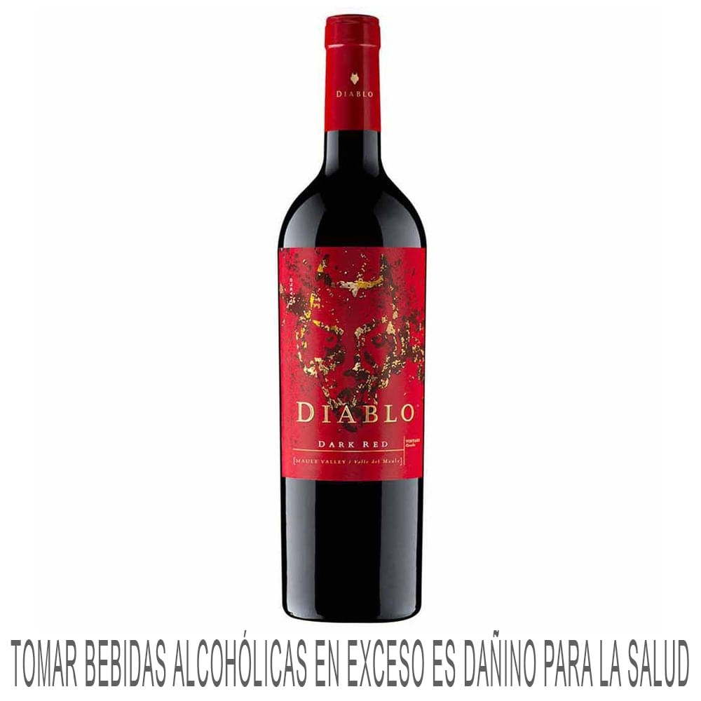Vino Tinto DIABLO Dark Red Blend Botella 750ml