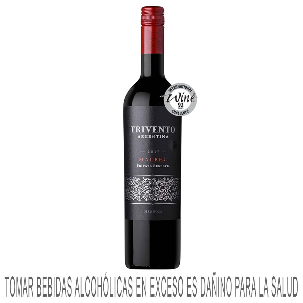 Vino Tinto TRIVENTO Malbec Private Reserve Botella 750ml