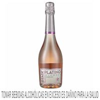 Espumante PLATINO FLOWERY Pink Moscato Botella 750ml