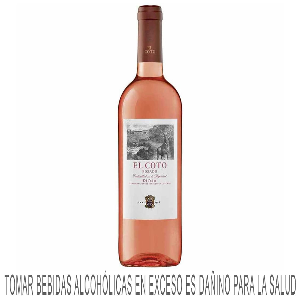 Vino Rosé EL COTO Rioja Botella 750ml