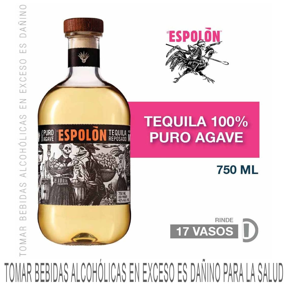 Tequila ESPOLON Reposado Botella 750ml