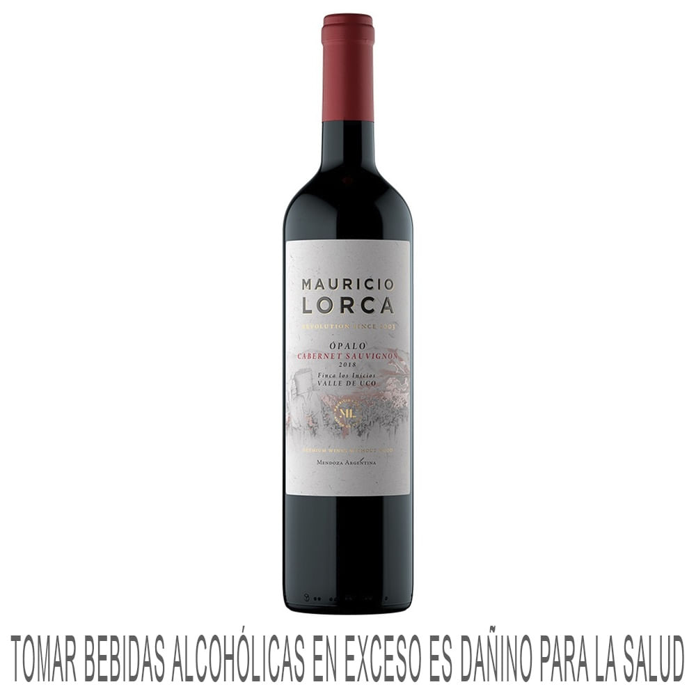 Vino Tinto MAURICIO LORCA Opalo Cabernet Sauvignon Botella 750ml