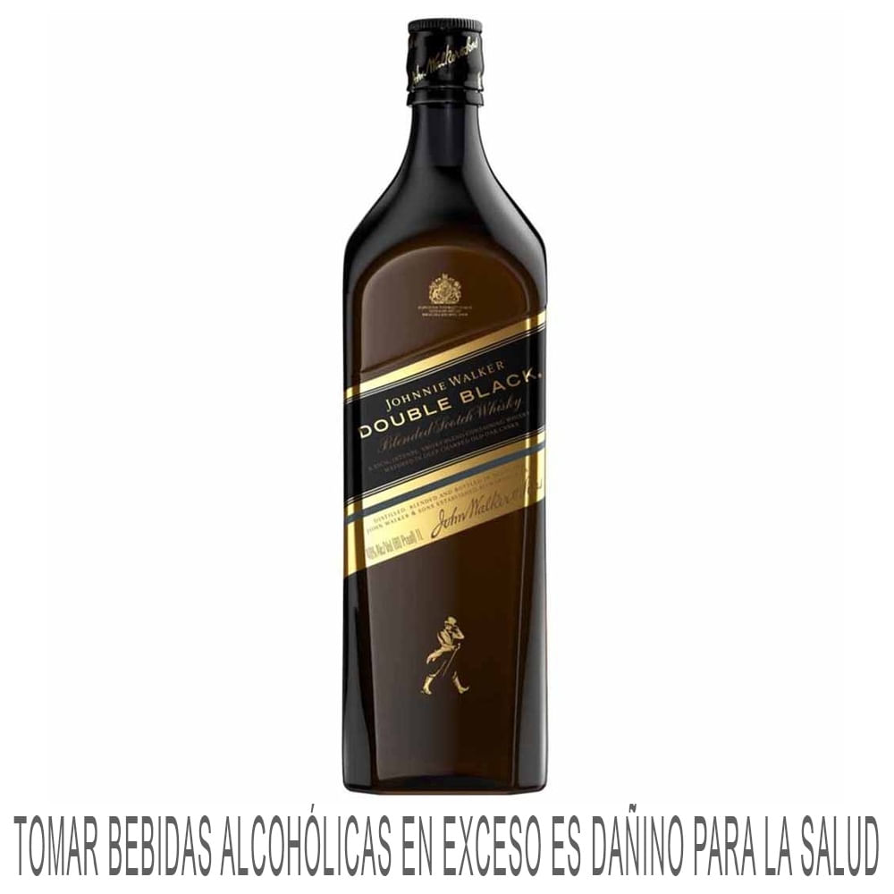 Whisky JOHNNIE WALKER Double Black Botella 1L