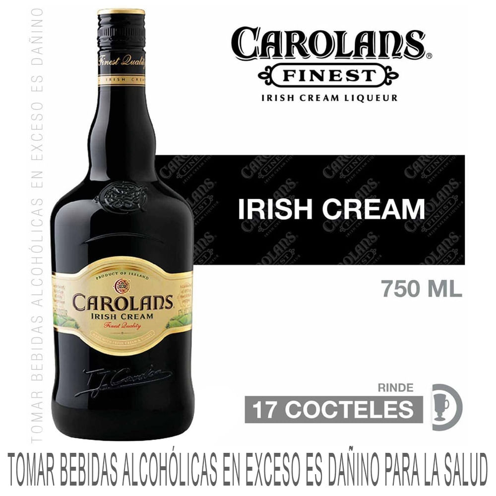 Licor de Crema CAROLANS Irish Cream Botella 750ml