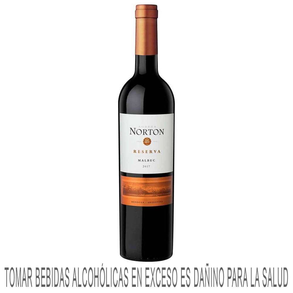Vino Tinto NORTON Reserva Malbec Botella 750ml