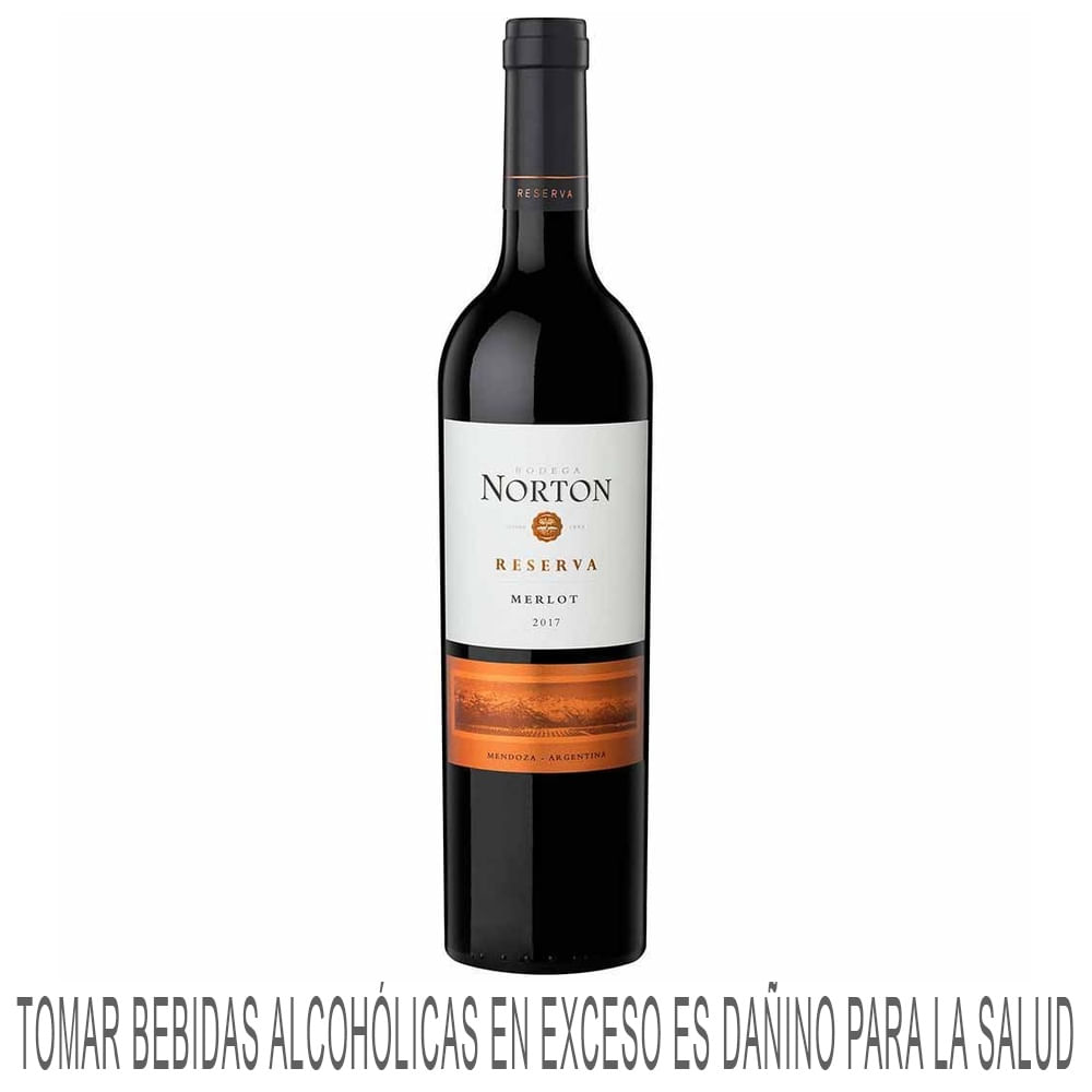 Vino Tinto NORTON Reserva Merlot Botella 750ml