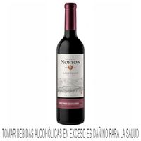 Vino Tinto NORTON Colección Cabernet Sauvignon Varietal Botella 750ml