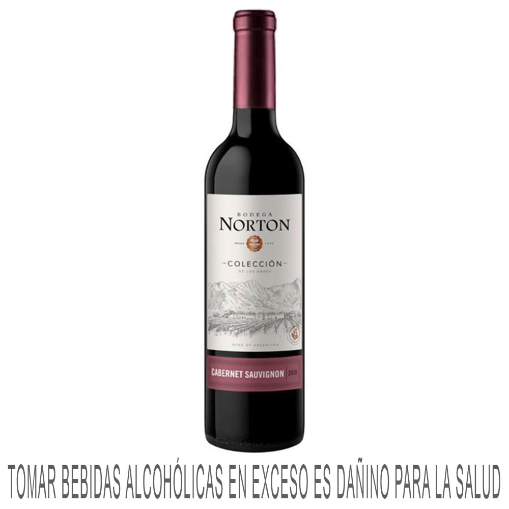Vino Tinto NORTON Colección Cabernet Sauvignon Varietal Botella 750ml