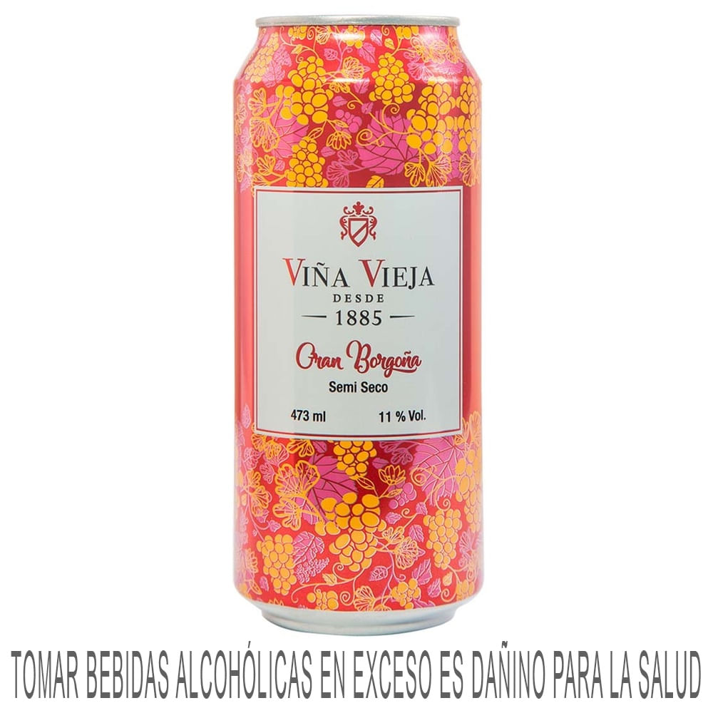 Vino Tinto VIÑA VIEJA Borgoña Lata 473ml