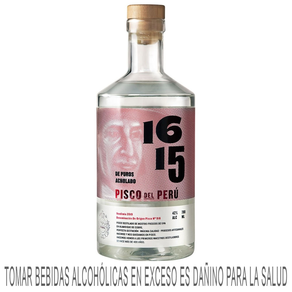 Pisco 1615 Acholado Botella 700ml