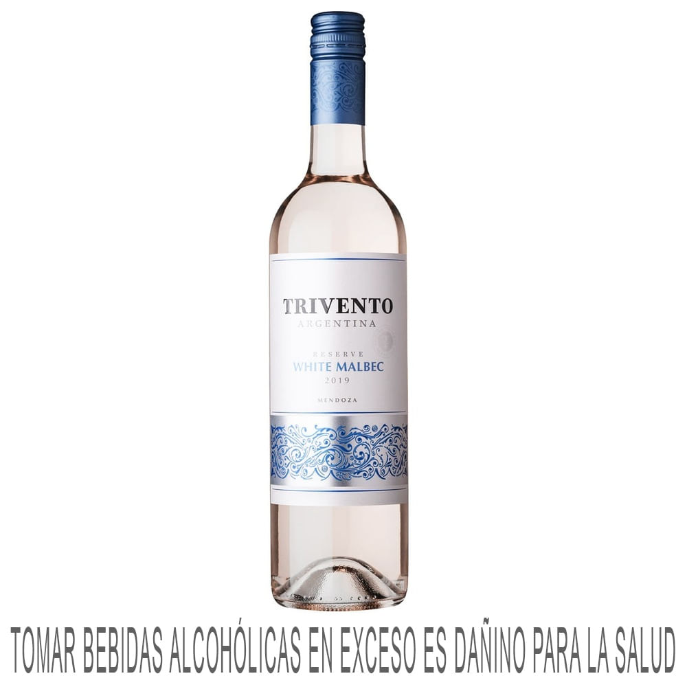 Vino Blanco TRIVENTO Reserva White Malbec Botella 750ml