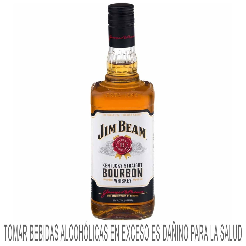 Whisky JIM BEAM White Botella 750ml