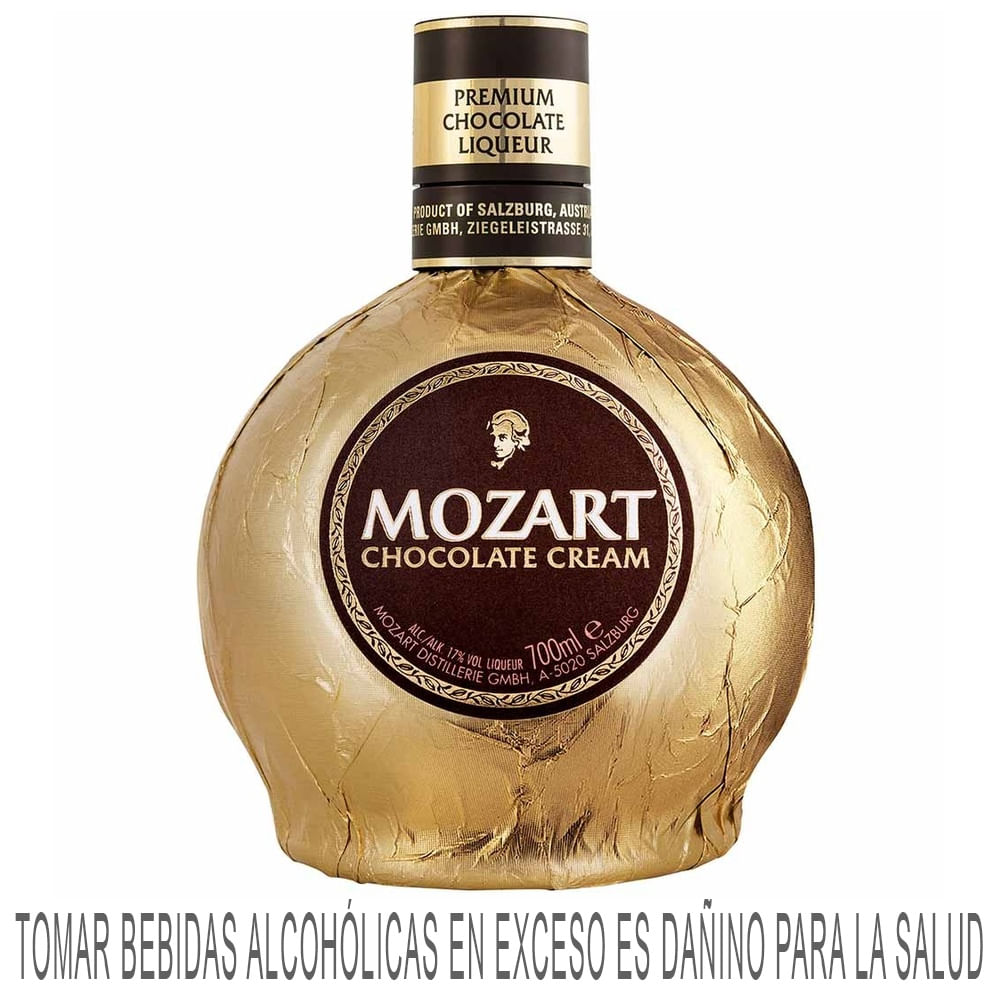 Licor Crema de Chocolate MOZART Botella 700ml