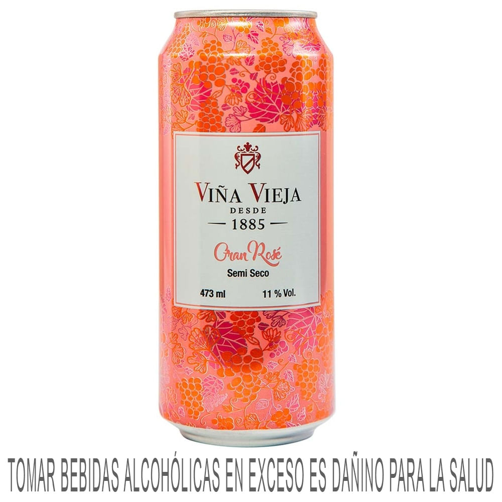 Vino Rosé VIÑA VIEJA Semi Seco Lata 473ml