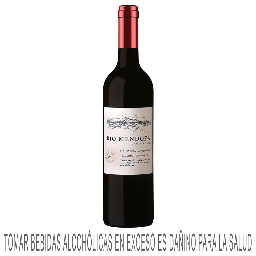 Vino Tinto RÍO MENDOZA Cabernet Sauvignon Botella 750ml