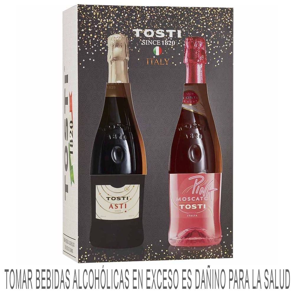 Espumante TOSTI Asti Botella 750ml Paquete 2un