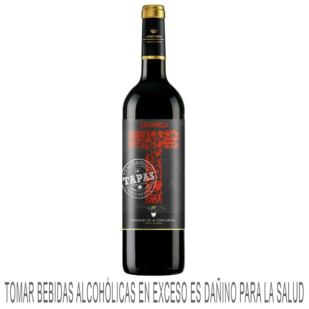 Vino Tinto TAPAS Botella 750ml