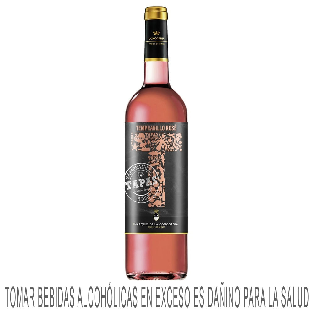 Vino Rosé TAPAS Botella 750ml