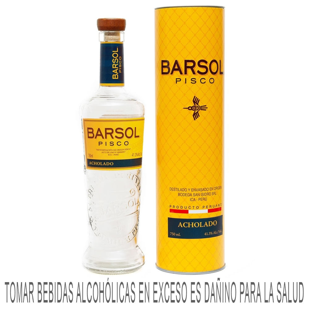 Pisco BARSOL Acholado Botella 750ml