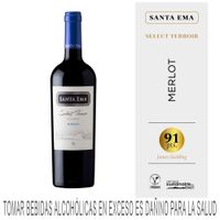 Vino Tinto SANTA EMA Select Terrior Reserva Merlot Botella 750ml