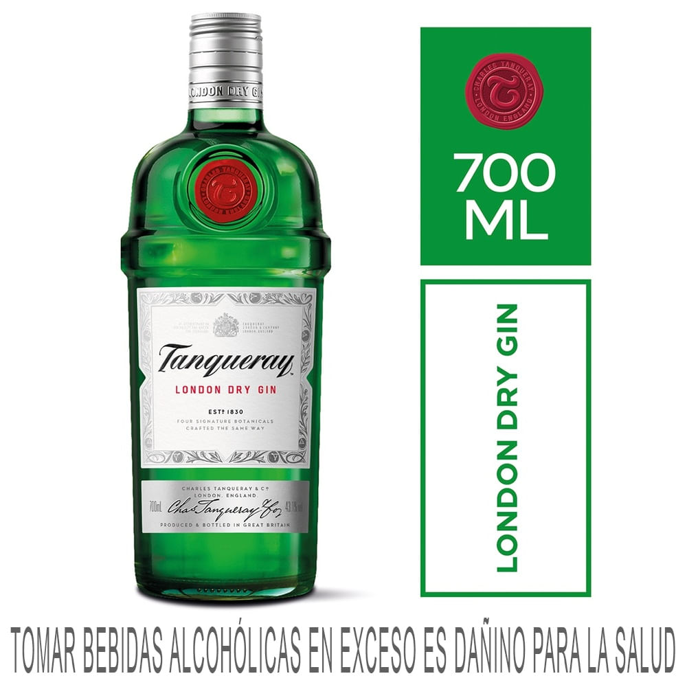 Gin TANQUERAY London Dry Botella 700ml