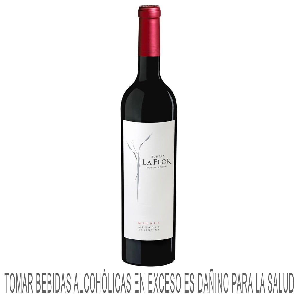 Vino Tinto PULENTA La Flor Malbec Botella 750ml