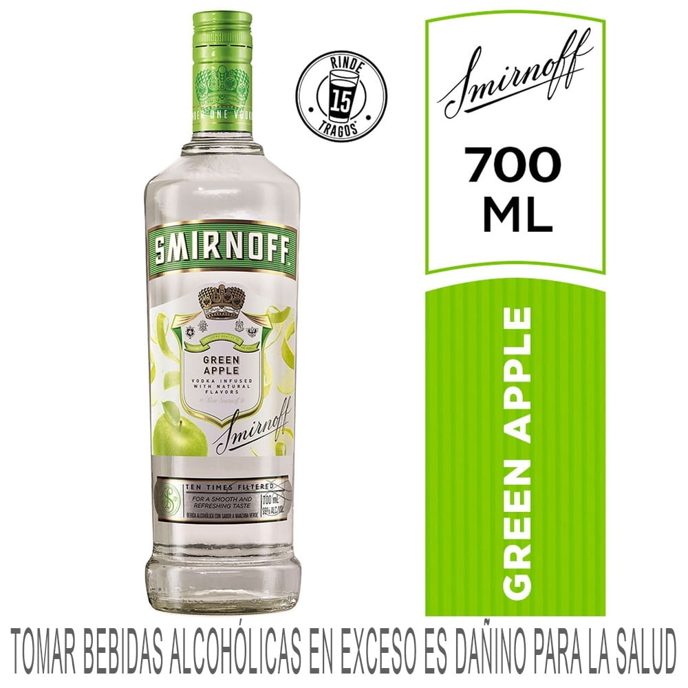 Vodka SMIRNOFF Apple Botella 700ml