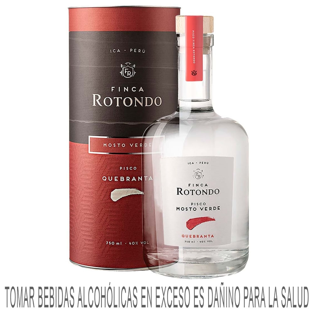 Pisco FINCA ROTONDO Mosto Verde Quebranta Botella 750ml