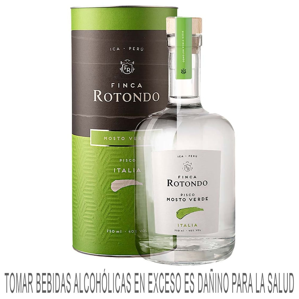 Pisco FINCA ROTONDO Mosto Verde Italia Botella 750ml