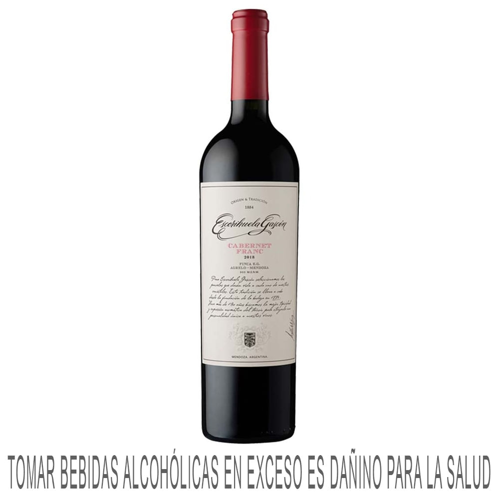 Vino Tinto ESCORIHUELA GASCON Cabernet Franc Botella 750ml