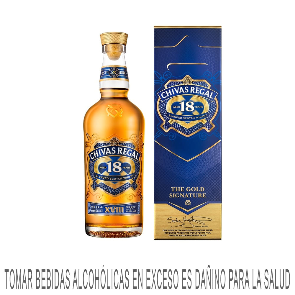Whisky CHIVAS REGAL 18 Años Botella 700ml