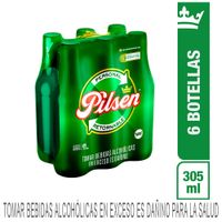 Cerveza PILSEN Callao Botella 305ml Paquete 6un