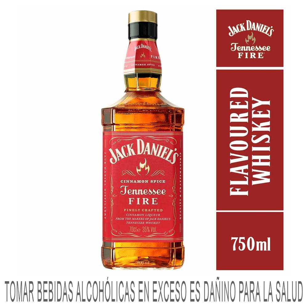 Whisky JACK DANIEL'S Tennessee Fire Botella 750ml