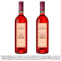 Pack Vino Rosé SANTIAGO QUEIROLO Botella 750ml Paquete 2un