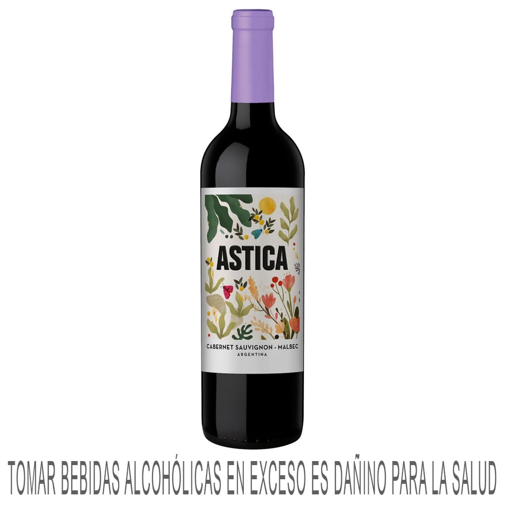 Vino Tinto ASTICA Cabernet Malbec Botella 750ml