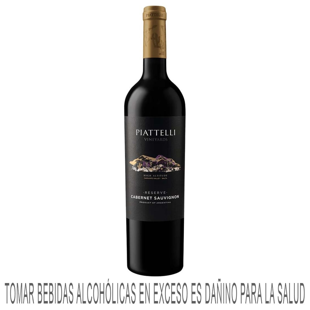 Vino Tinto PIATTELLI Reserva Cabernet Sau Botella 750ml