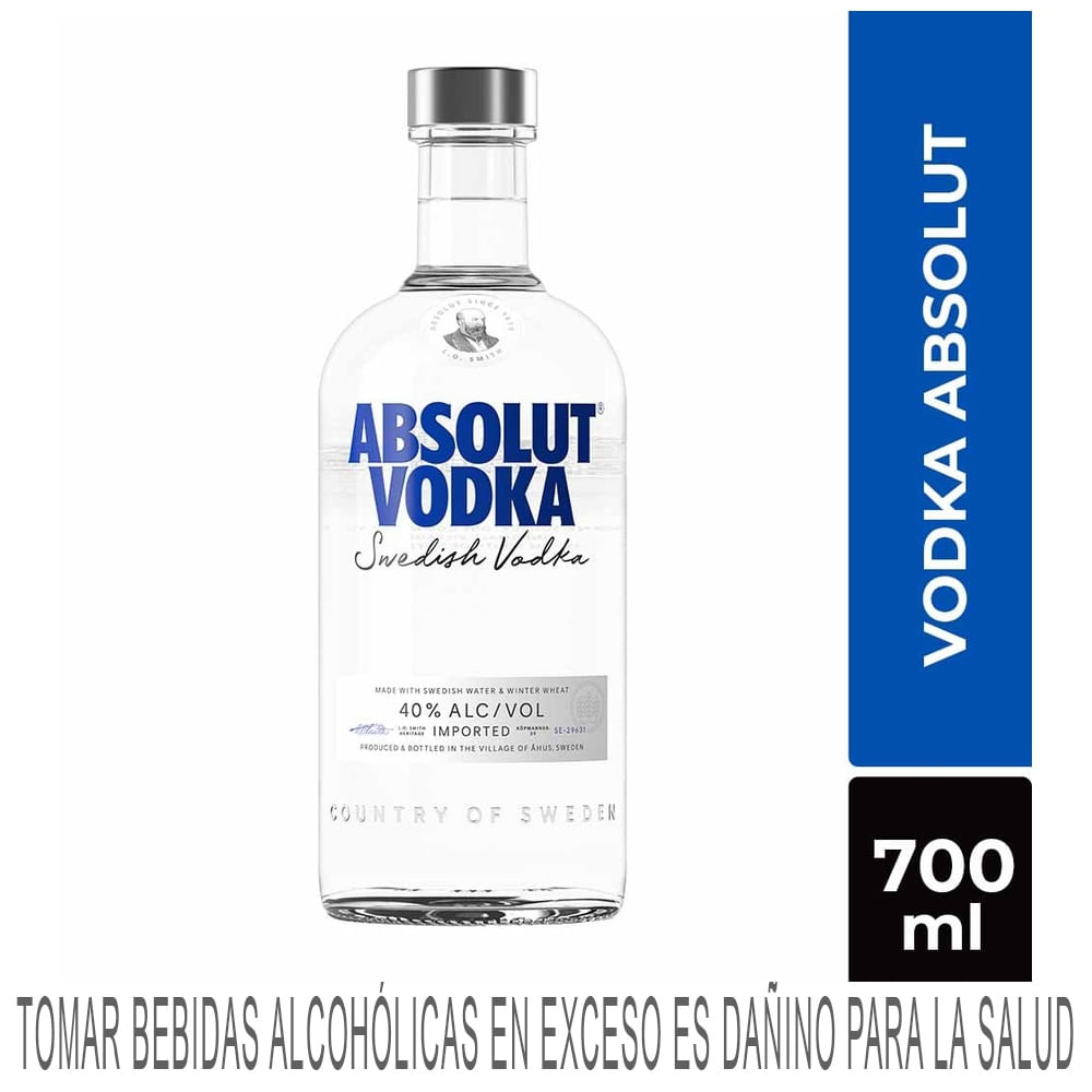 Vodka ABSOLUT Botella 700ml