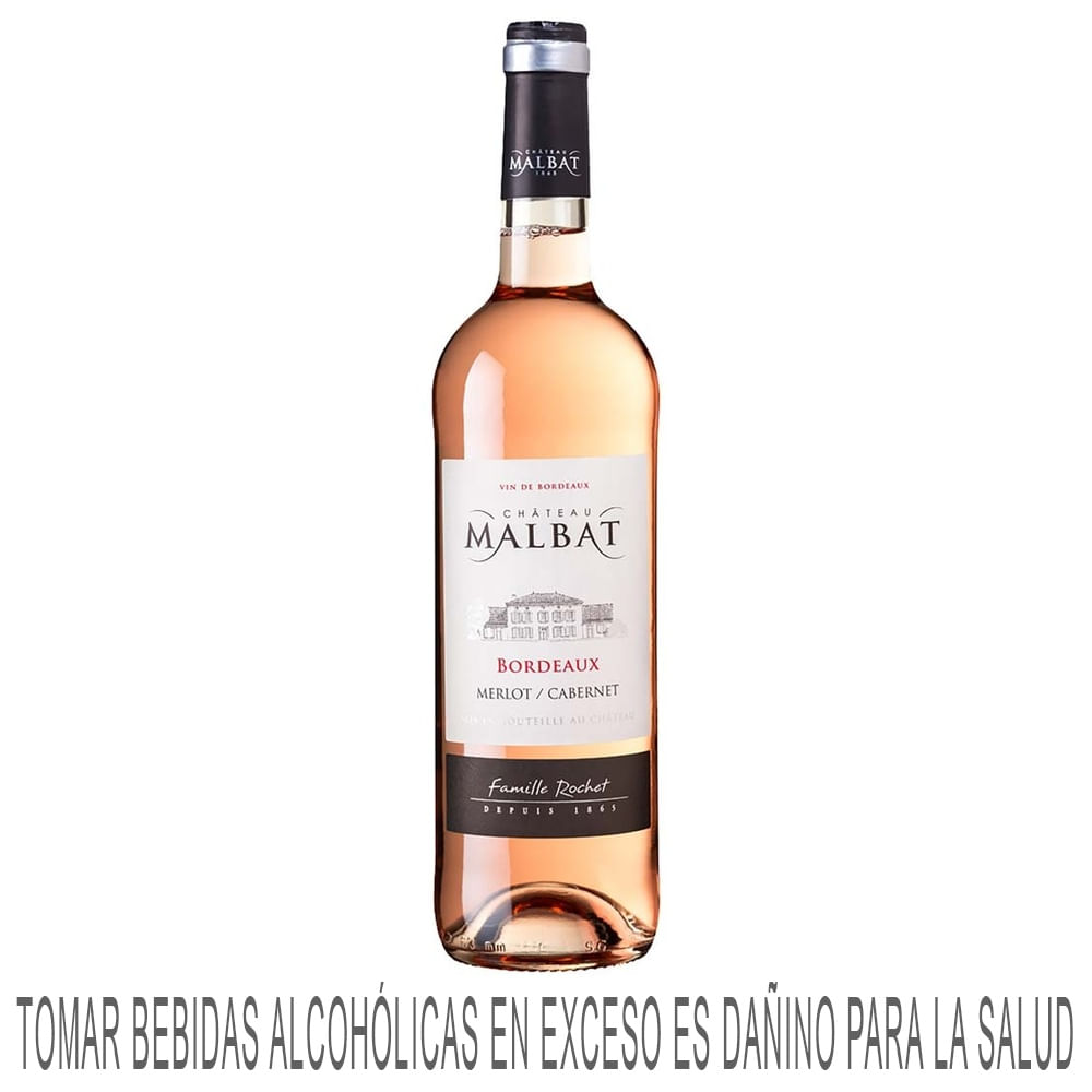 Vino Rosé BORDEAUX Chateau Malbat Botella 750ml