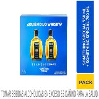 Pack Whisky SOMETHING SPECIAL Botella 750ml + Whisky SOMETHING SPECIAL Botella 750ml