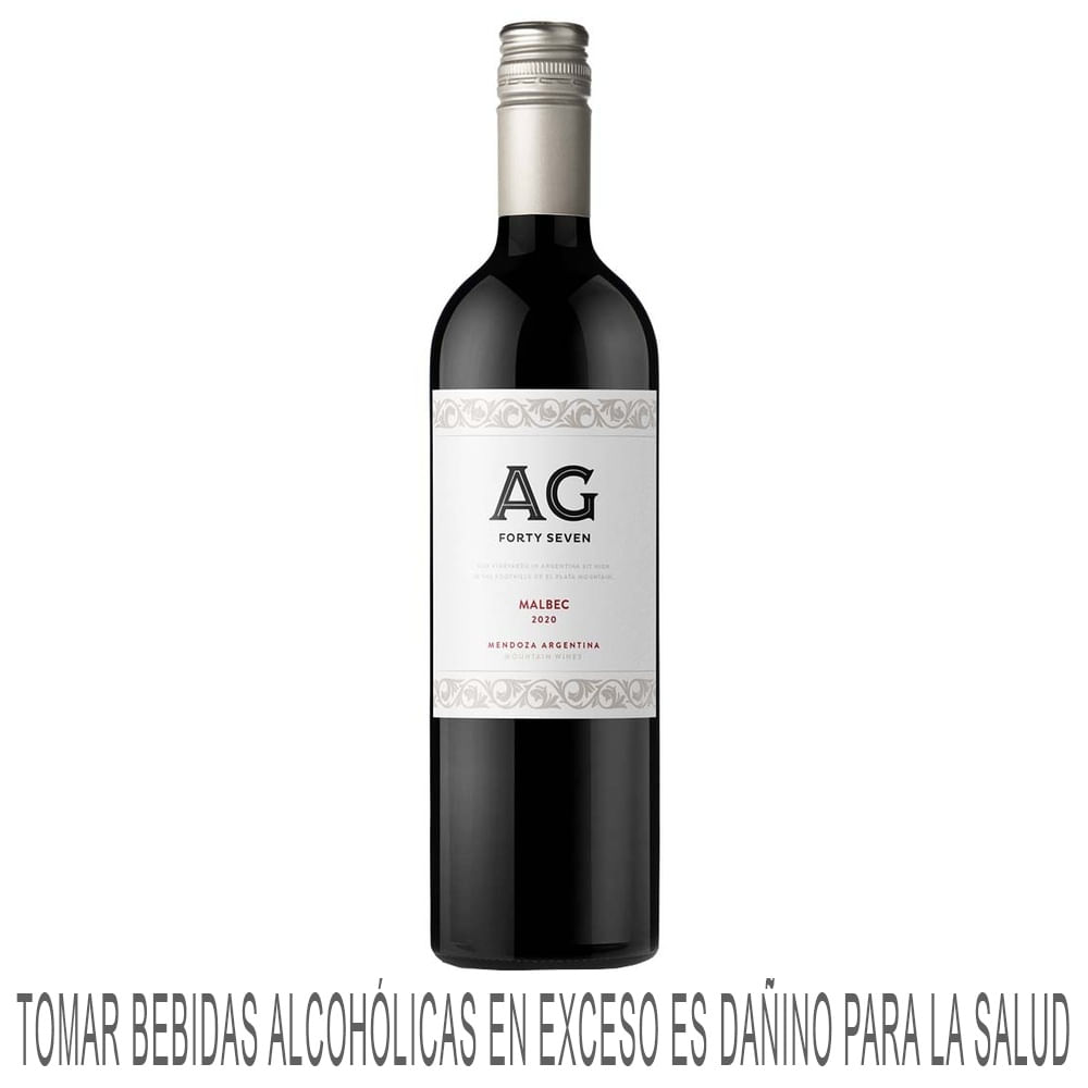 Vino Tinto AG 47 Malbec Botella 750ml