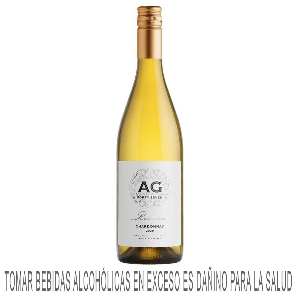 Vino Blanco AG 47 Chardonnay Reserva Botella 750ml